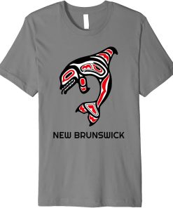 New Brunswick Native Indigenous Orca Killer Whales Premium T-Shirt