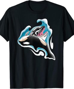 Funny Orca Killer Whales Bouquet, Orca family, Cool Pisces T-Shirt