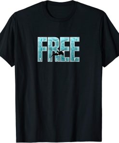 Free Tilly Killer Whale Lover Conservation Blackfish Orca T-Shirt