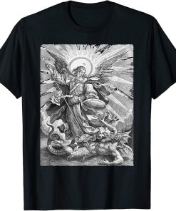 St Saint Michael the Archangel Catholic Angel Warrior T-Shirt